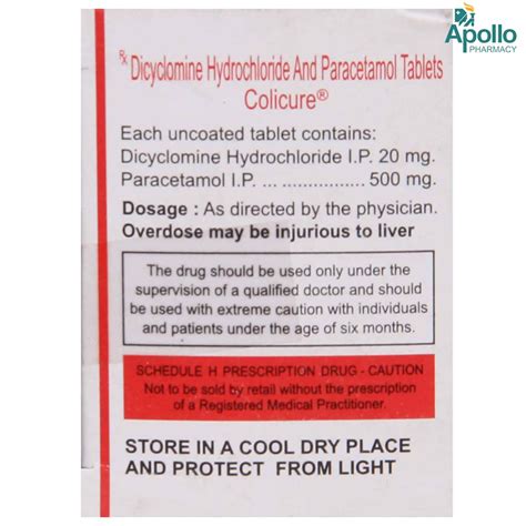 Colicure Tablet 10's Price, Uses, Side Effects, Composition - Apollo ...