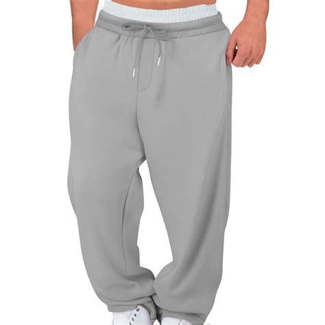 Muscularfit Track Golf Joggers Pants Men Gray Flowy Pants High Waisted ...