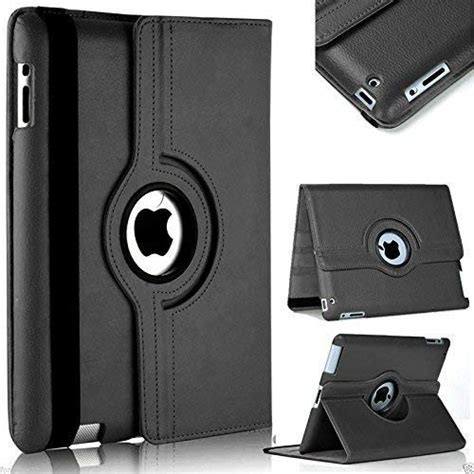 Caseous iPad 2 3 4 Case, 360 Degree Rotating Stand Folio Case PU ...