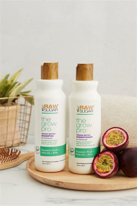 The Grow Pro Shampoo - Strengthening Shampoo for Thinning Hair – Raw Sugar