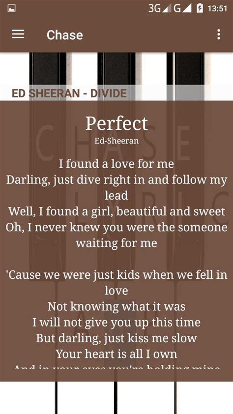 Ed Sheeran Divide Album Lyric for Android - APK Download