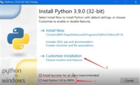 Install Python 3.9.4 的图像结果
