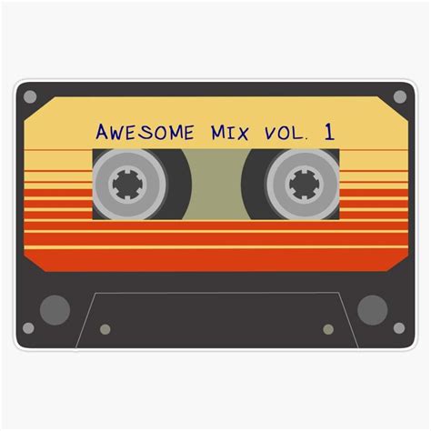 Awesome Mix Vol. 1 Cassette K7 Tape Vinyl Waterproof India | Ubuy
