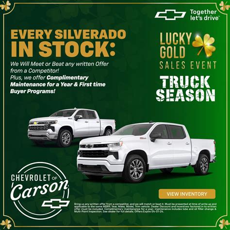 New Chevrolet Vehicle Specials In Carson | Chevrolet of Carson
