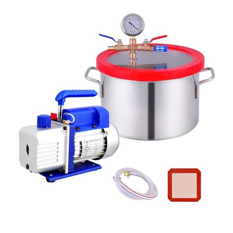 Buy 1.5 Gallon Vacuum Chamber, Heavy Duty Stainless Steel Degassing ...