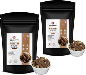 BRALCON Mulethi Stick For Eating-100g(Pack of 2)|Liquorice Roots ...