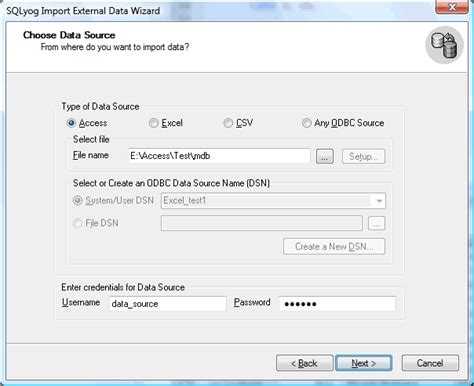 Image result for How to Choose Data Source to SQL Data Source