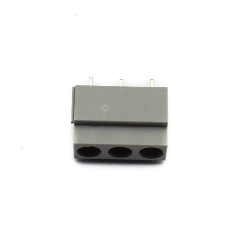 Buy 3 Pin PCB Terminal Block 5mm Pitch 10A Rating YX126 (Grey) at ...