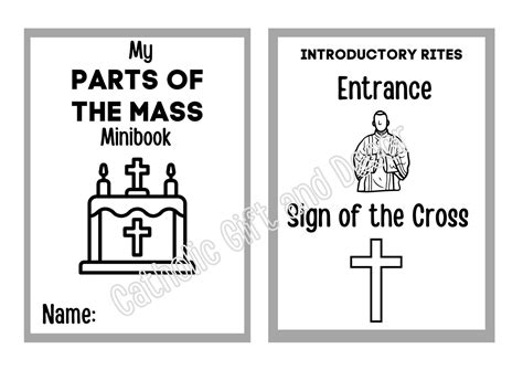 Parts of the Catholic Mass Printable Book | Parts of the Catholic Mass ...