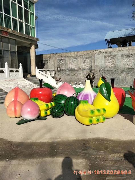 玻璃钢景观雕塑小品 供应大型玻璃钢仿真水果蔬菜果篮雕塑摆件-阿里巴巴