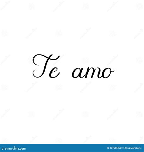 Te amo en español Inscripción de las letras de la mano de Te amo ...