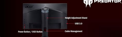 Acer Predator Xb253Q Gx 24.5 Inch (62.23 Cm) Led 1920 x 1080 Pixels Fhd ...