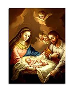 Tamatina Religious Art Canvas Paintings | Mother Mary & Baby Jesus ...