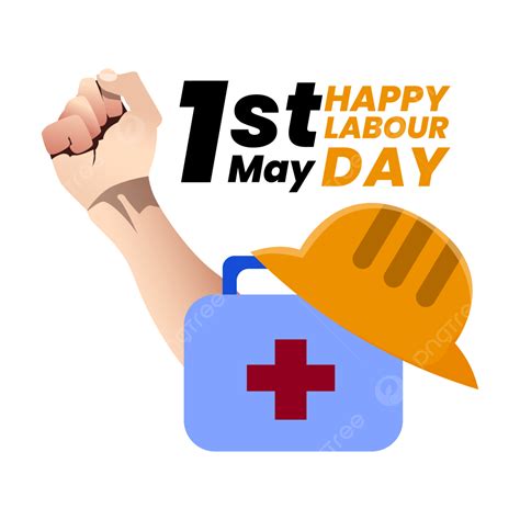 Labor Day With Hand And Safety Kit Vector, May Day, Labor, Clipart PNG ...