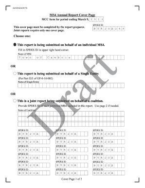 Fillable Online 2013 Stormwater Management Report - Town of Cambria Fax ...