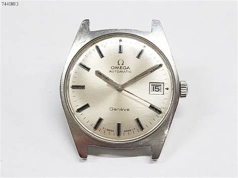 稼働品 OMEGA オメガ Geneve ジュネーブ 1660041 Cal.565 自動巻き デイト 3針 メンズ 腕時計 シルバー 現状品 ...