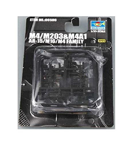 Buy Trumpeter AR15/M16/M4 Family M4 Machine Guns, Scale 1/35, 4-Pack ...