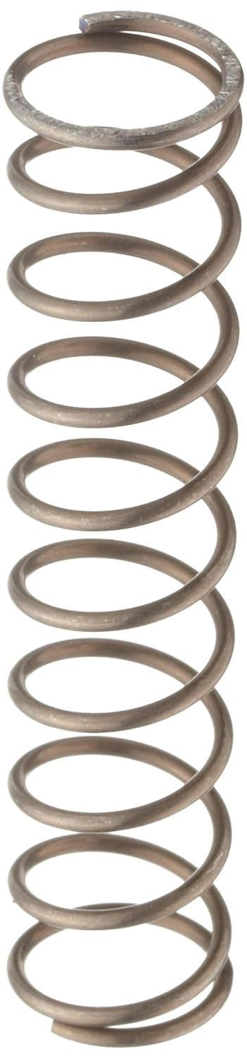 Music Wire Compression Spring, Steel, Metric, 13.75 mm OD, 1.25 mm Wire ...
