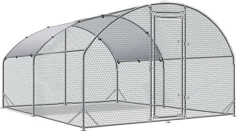 Buy Large Metal Chicken Coop Upgrade Tri-Supporting Wire Mesh Chicken ...