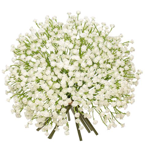 Amazon.com: Baby's Breath Artificial Flowers Bulk 10 Pack (30pcs) Faux ...