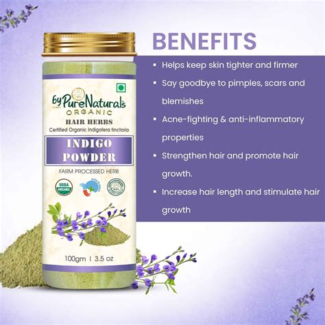 byPureNaturals 100% Organic Indigo Powder- 100 Gm - BuyPureNaturals ...