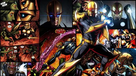 Nova Marvel HD Wallpaper: Cosmic Comic Hero Power Unleashed