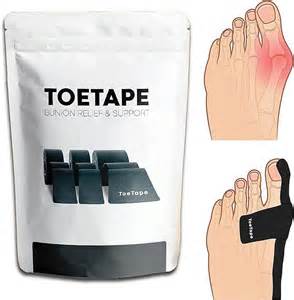 ToeTape - 4 Pack | Precut Kinesiology Tape for Bunions and Big Toe Sprains - Walmart.com