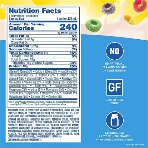 Fruit Loops Nutrition Label