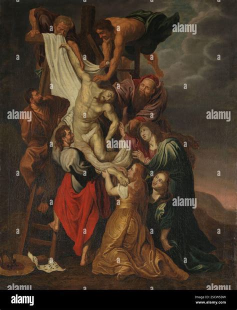 The Descent from the Cross. Copy after Rubens, probably 18th century ...