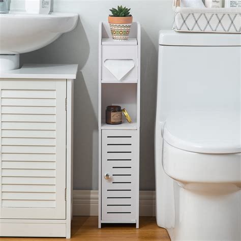 Buy AOJEZOR Toilet Paper Holder Stand, Small Bathroom Storage Cabint ...