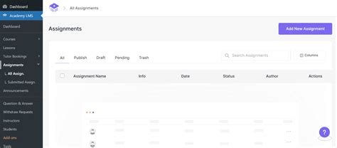 Image result for LMS Creating an Assignment Profile