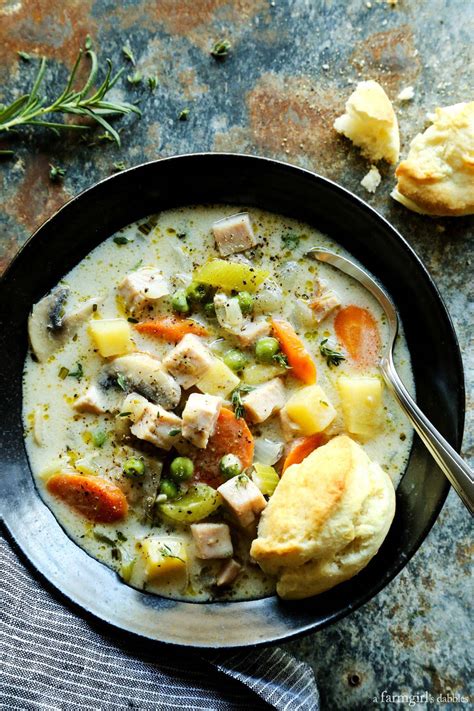 Smoked Turkey Pot Pie Soup • a farmgirl's dabbles