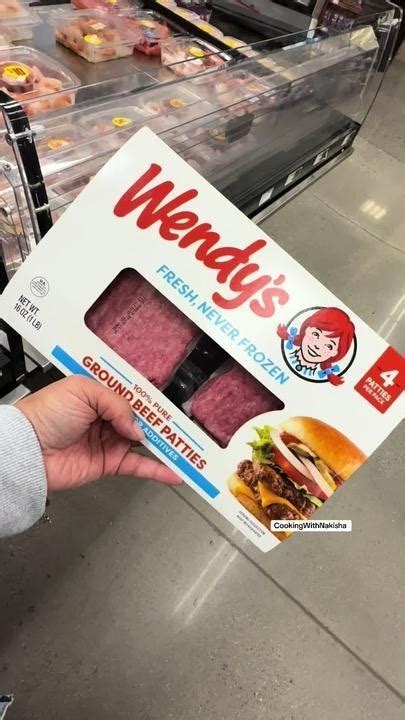 Branded QSR Beef Patties: Wendy's Ground Beef Patties Come with Four ...