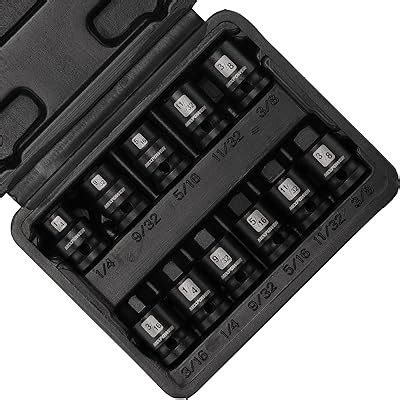 MIXPOWER 11 Pieces 3/8-inch Drive Pipe Plug Socket India | Ubuy