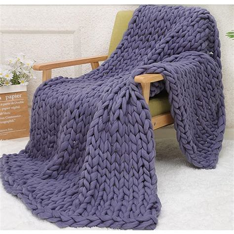 Buy Chunky Knit Blanket - Moda Na Drutach Chunky Koc Wełniany, Dzianiny ...