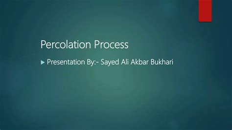 Percolation Extraction Process 的图像结果