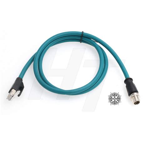 HangTon M12 Ethernet 8 Pole X-Code RJ45 Cable for Cognex Industrial ...