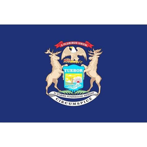 MI Flag - State of Michigan Flag - Ultimate Flags