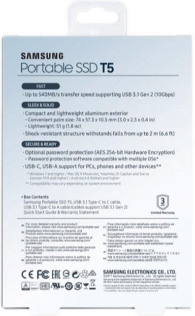 Samsung T5 500 GB External Solid State Drive (SSD) - Samsung : Flipkart.com