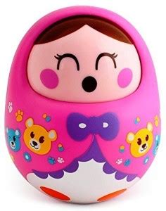 FunBlast Push and Shake Tumbler Cute Doll with Happy Face and Sounds ...