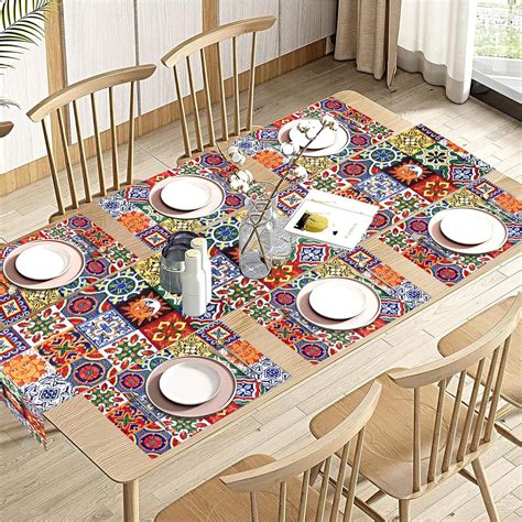 Buy PRAKARTIK BY INDUARTS Sun Moon and Stars Eco-Friendly Cotton Dining ...