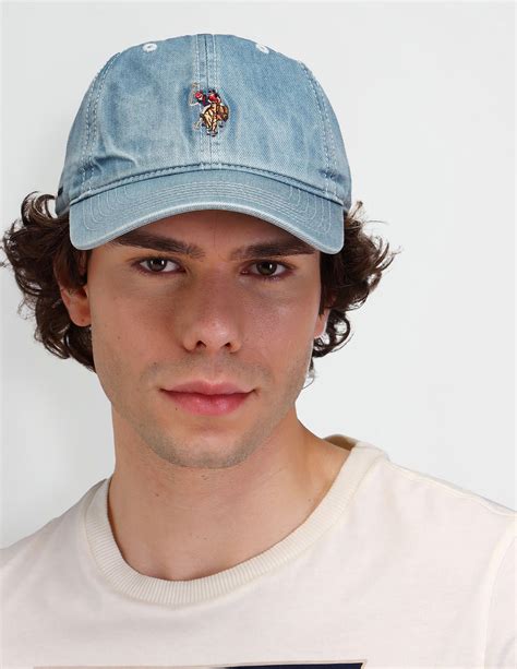 Buy Men Washed Denim Cap Blue|U.S. Polo Assn. India