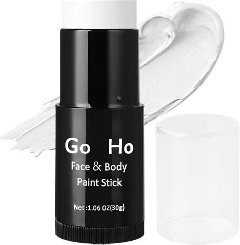 Amazon.com : Go Ho Professional Clown White Face Body Paint Washable(2 ...
