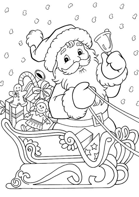 Free Printable Santa Coloring Pages For Kids - Tulamama