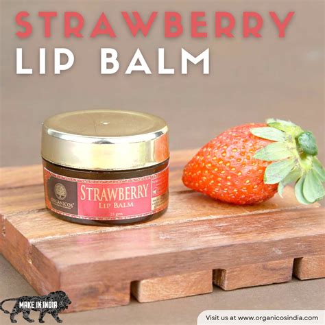 Strawberry Lip Balm – Organicos India Store