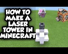 How to make a laser tower in minecraft