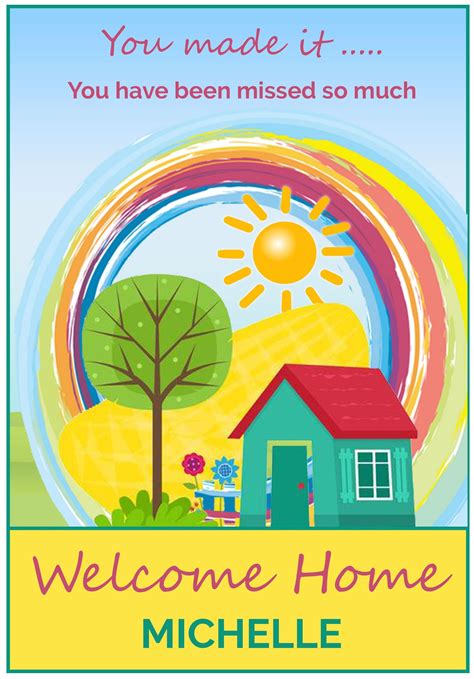 Welcome Home Card Printable