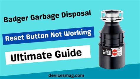 Garbage Disposal Reset Button Not Working 的图像结果