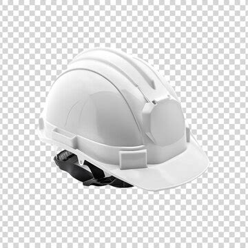 White safety engineer helmet isolated on a white background | Premium ...
