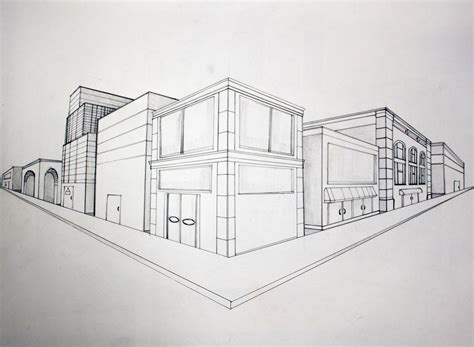 Image result for Two-Point Perspective Object Drawing